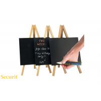 Набор мини-меловых табличек на подставке, береза Securit Набор мини-меловых табличек на подставке, береза Securit